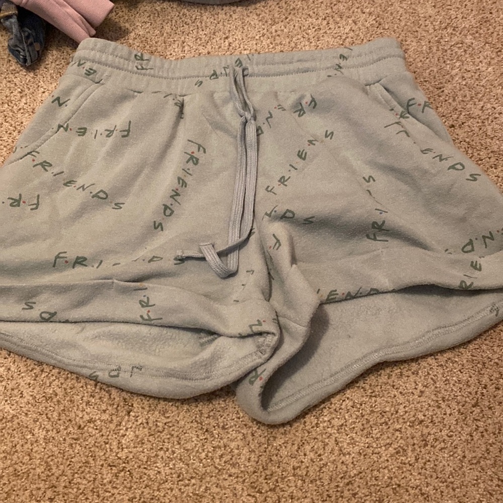 Friends shorts, target brand, pretty green.